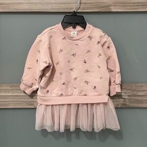 H&M Sweatshirt Dress with Tulle Skirt